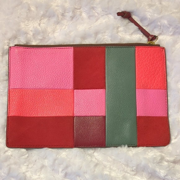 Fossil Colorful Patchwork Clutch - Picture 1 of 6